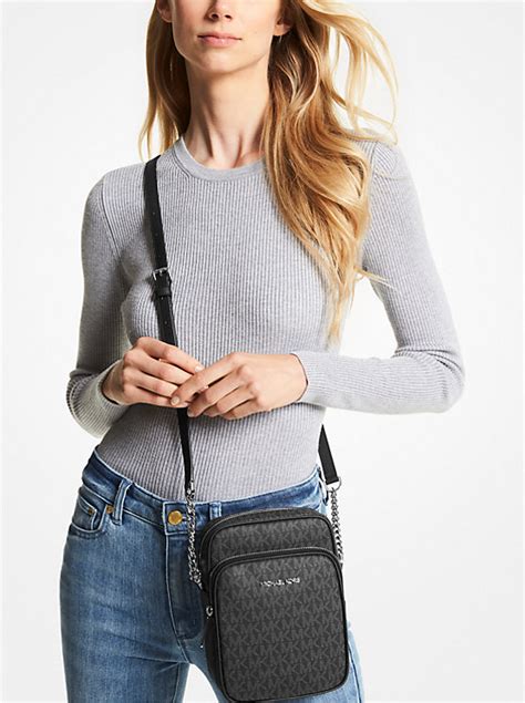 michael kors 32f5stvc2t|Jet Set Travel Medium Logo Crossbody Bag .